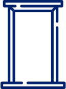 Trims, doors and architraves icon