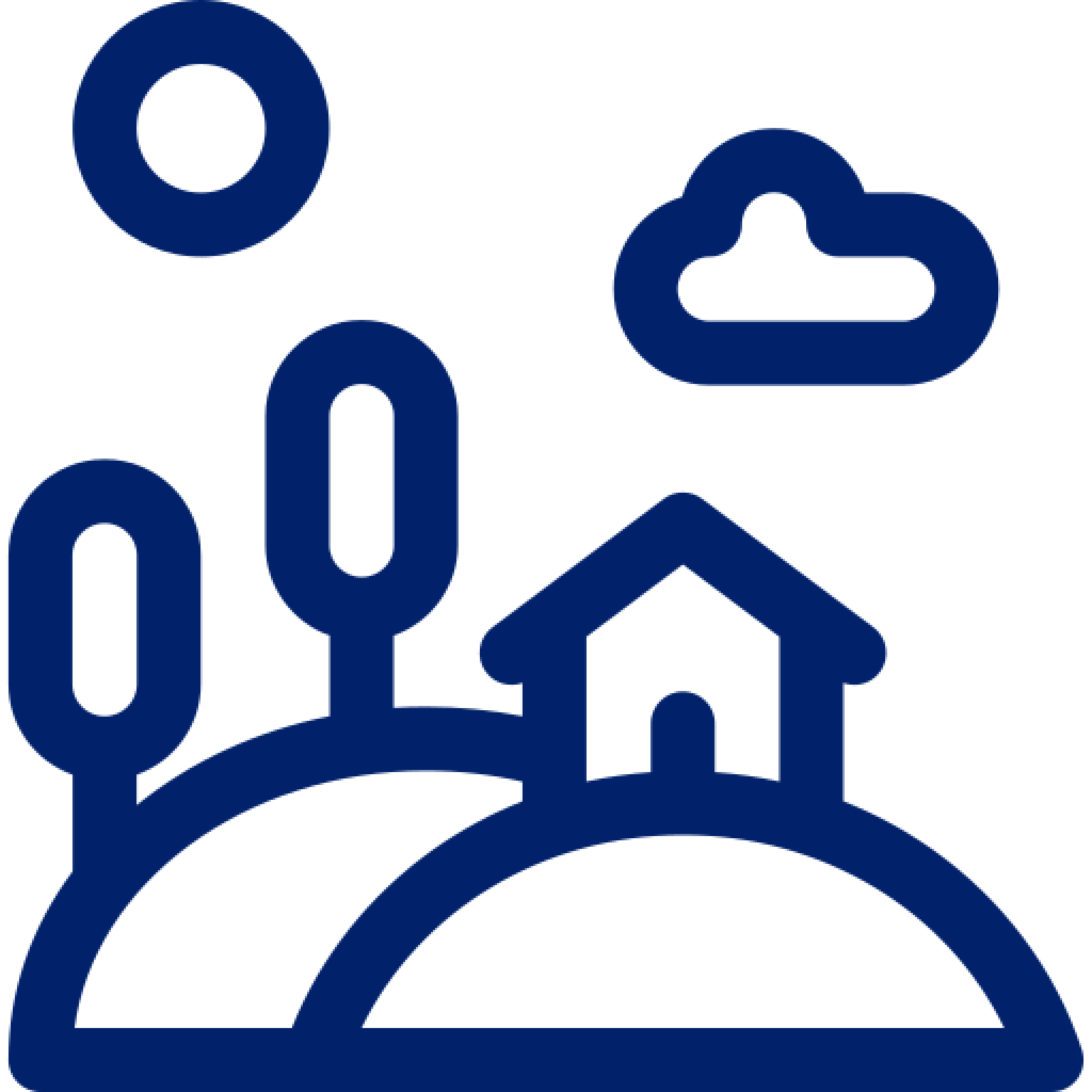 hillside terrain icon